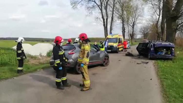 Wypadek koło Płoskini