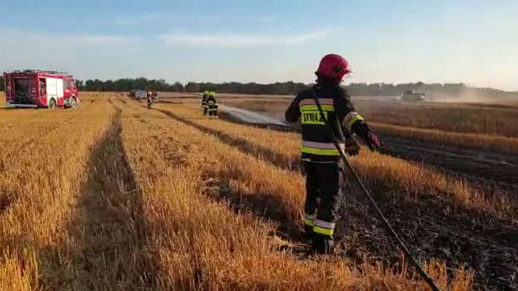 Pożar podczas żniw